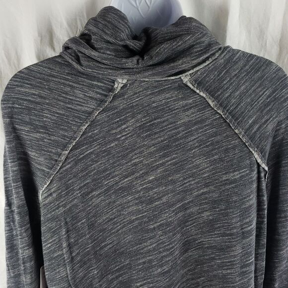Free People Women's Charcoal Grey Cocoon Cowl Pullover Sweater - Picture 9 of 12